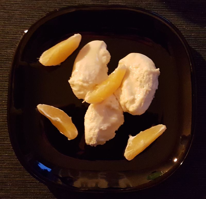 Weisse Schoko Orangen Mousse